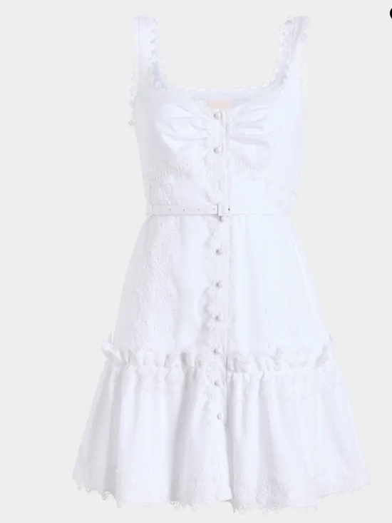 cinq a sept Dresses & Skirts - Aziza Embellished Button-Front Mini Dress